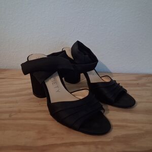 Sole Society Black Strappy Heels